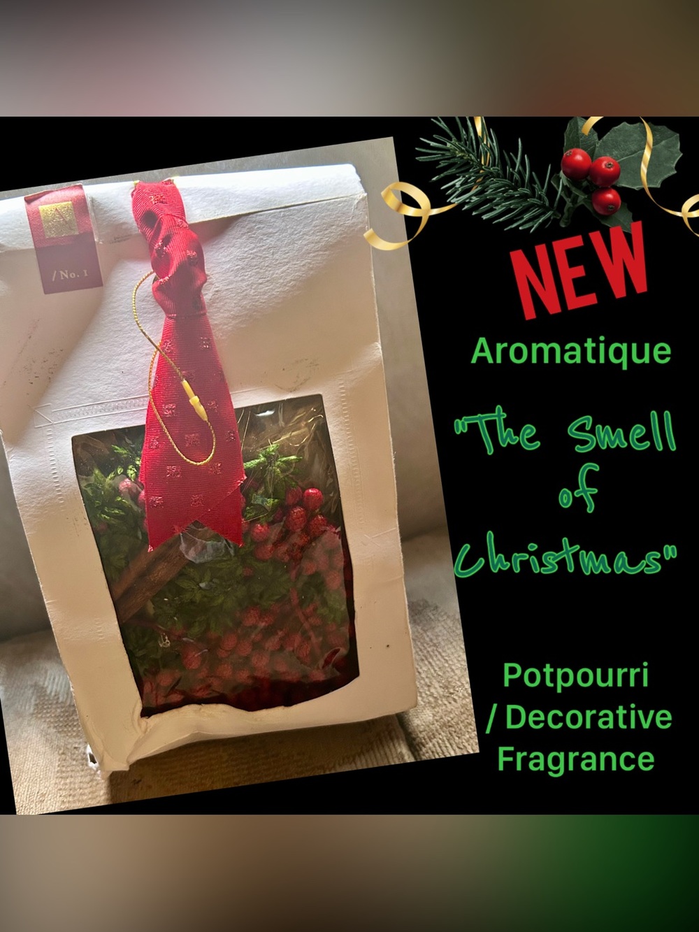 'The Smell of Christmas' Red Holiday Potpourri